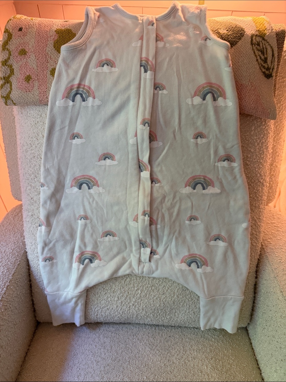 4 Season® Baby Sleep Bag with Feet, Merino Wool & Organic Cotton, Rainbow